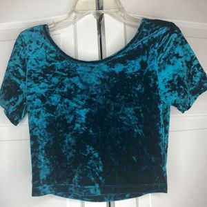 Forever 21 Velvet Crop Top